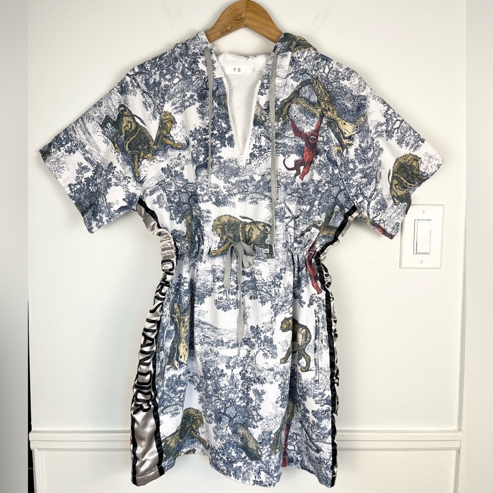 Women's Printed Dress with Hood